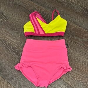 Vibrant Pink and Yellow Kids Tiger Friday Set